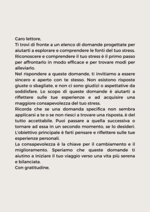 Da dove nasce il tuo stress - 1