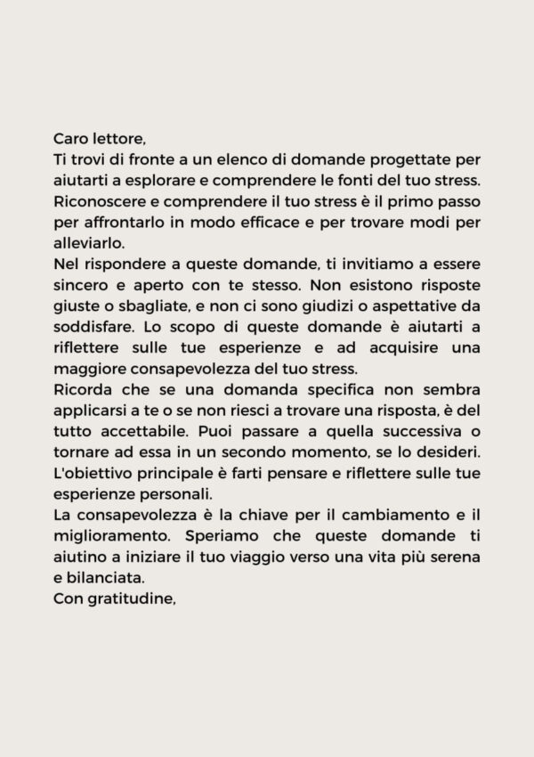 Da dove nasce il tuo stress - 1